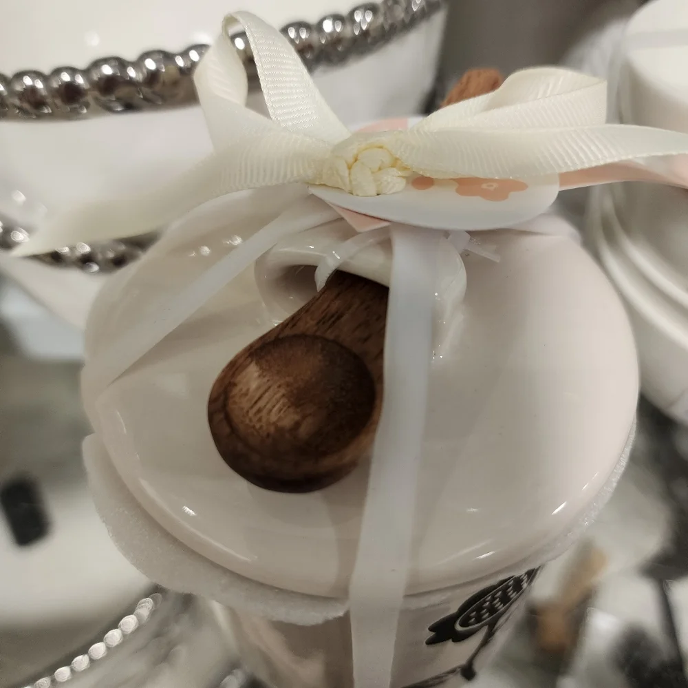 Rae Dunn Flowered "SALT" Cellar - Picture 2 of 2